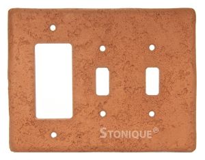 Stonique® Decora Double Toggle Combo in Terra Cotta